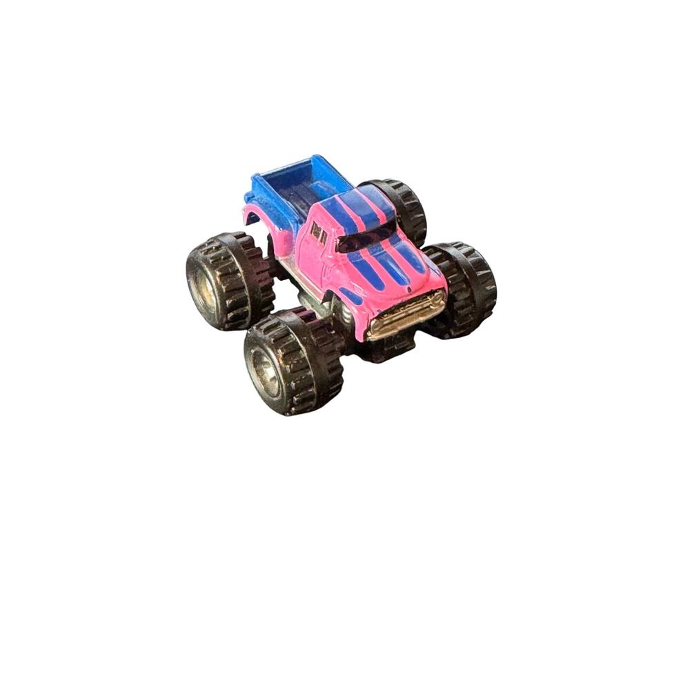 Vintage Micro Machines '56 FORD Pickup Mini Monster Truck Pink/Blue Galoob 1987